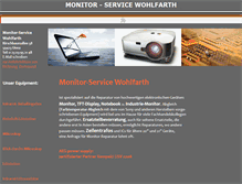 Tablet Screenshot of monitor-service-wohlfarth.de